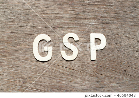 Alphabet letter in word GSP 46594048