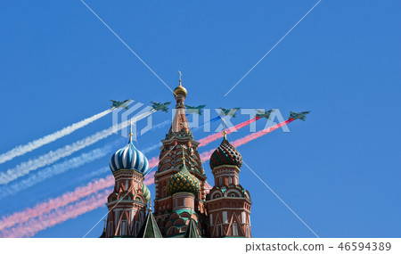 Russian military aircrafts, Moscow, Russia 46594389