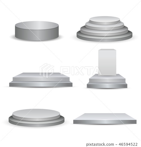 Stage podium with lighting. Stage podium with lighting. 46594522