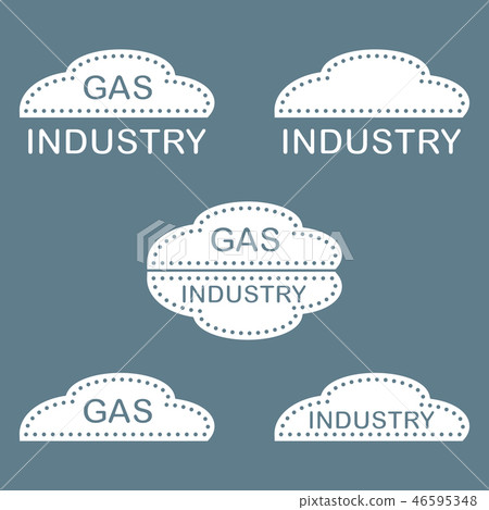 Label, stickers, logos of the gas industry Label, stickers, logos of the gas industry 46595348