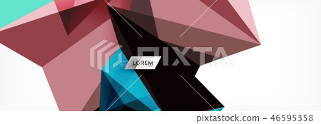 Science background. Abstract triangle pattern. Vector abstract geometric template Science background. Abstract triangle pattern. Vector abstract geometric template 46595358