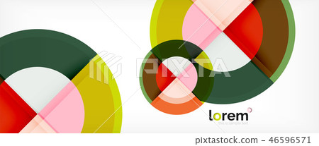 Multicolored round shapes abstract background Multicolored round shapes abstract background 46596571