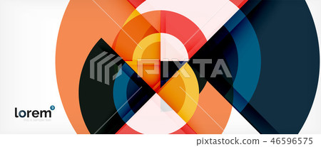 Multicolored round shapes abstract background Multicolored round shapes abstract background 46596575