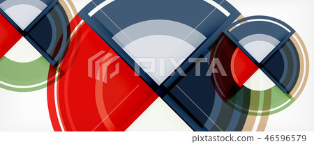 Multicolored round shapes abstract background Multicolored round shapes abstract background 46596579