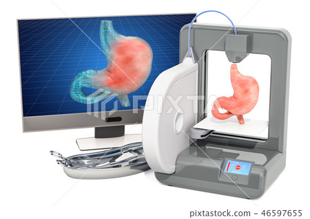 Creating artificial stomach on 3D printer 46597655