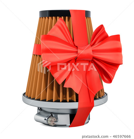 Air filter for car wrapped ribbon and bow 46597666