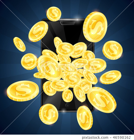 Gold coins and mobile phone gambling Gold coins and mobile phone gambling 46598162