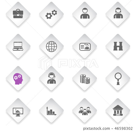 management icon set 46598302
