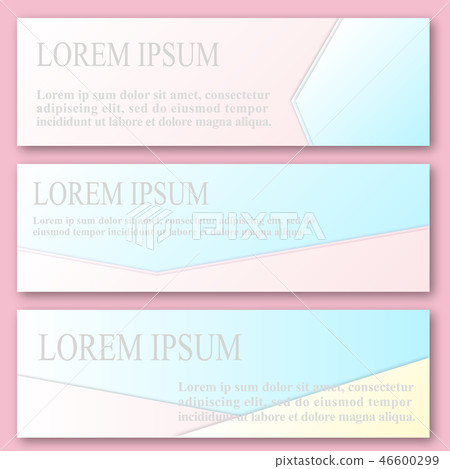 Template set pink - Stock Illustration [46600299] - PIXTA