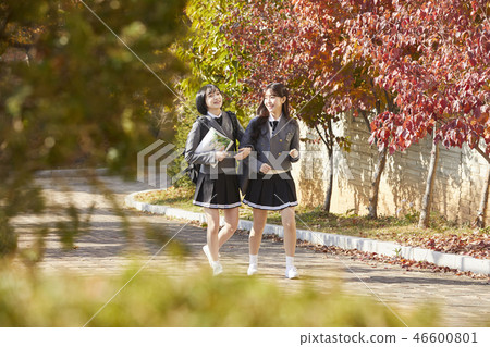 Female, junior high school student, high school student, Korean Female, junior high school student, high school student, Korean 46600801