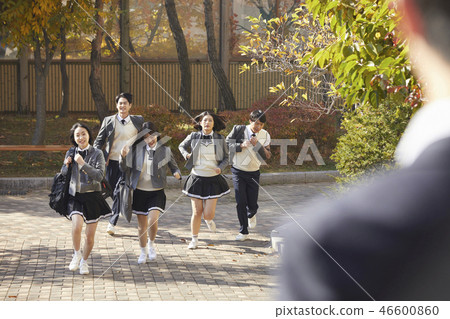 Man, woman, junior high school student, high school student, teacher, Korean Man, woman, junior high school student, high school student, teacher, Korean 46600860