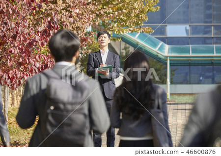 Man, woman, junior high school student, high school student, teacher, Korean Man, woman, junior high school student, high school student, teacher, Korean 46600876