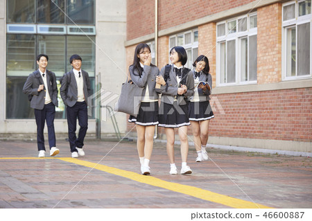 Women, men, junior high school students, high school students, Koreans 46600887