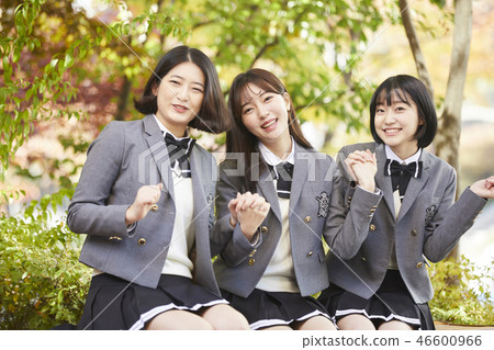 Female, junior high school student, high school student, Korean Female, junior high school student, high school student, Korean 46600966