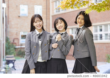 女，初中生，高中生，韓國人 46601042