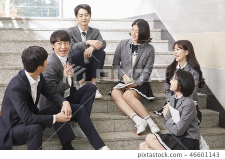 Man, woman, junior high school student, high school student, teacher, Korean Man, woman, junior high school student, high school student, teacher, Korean 46601143