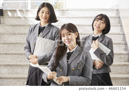 Female, junior high school student, high school student, Korean 46601154