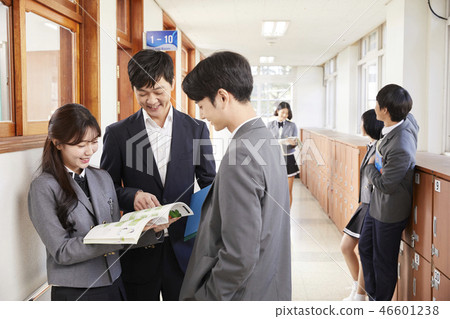 Man, woman, junior high school student, high school student, teacher, Korean Man, woman, junior high school student, high school student, teacher, Korean 46601238