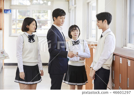 Man, woman, junior high school student, high school student, teacher, Korean Man, woman, junior high school student, high school student, teacher, Korean 46601297