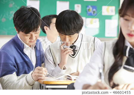 Man, woman, junior high school student, high school student, teacher, Korean Man, woman, junior high school student, high school student, teacher, Korean 46601455