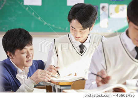 Man, junior high school student, high school student, teacher, korean Man, junior high school student, high school student, teacher, korean 46601456
