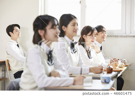 Women, men, junior high school students, high school students, Koreans 46601475