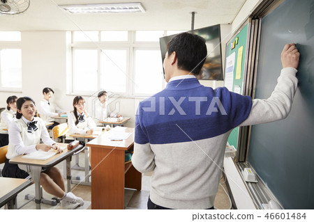 Man, woman, junior high school student, high school student, teacher, Korean Man, woman, junior high school student, high school student, teacher, Korean 46601484