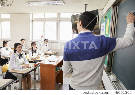 Man, woman, junior high school student, high school student, teacher, Korean Man, woman, junior high school student, high school student, teacher, Korean 46601503