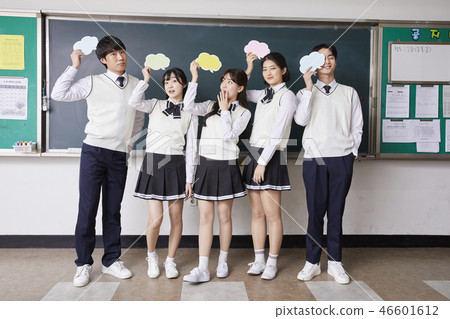 Women, men, junior high school students, high school students, Koreans 46601612