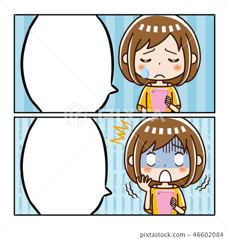 漫畫襯線智能手機女人 漫畫襯線智能手機女人 46602084