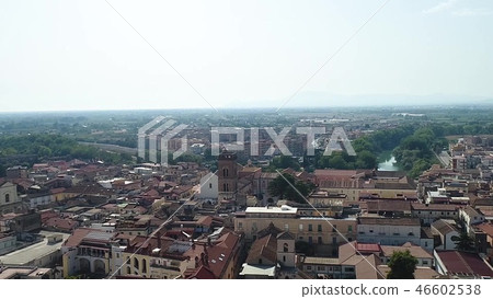 Aero shooting, an old Italian city Aero shooting, an old Italian city 46602538