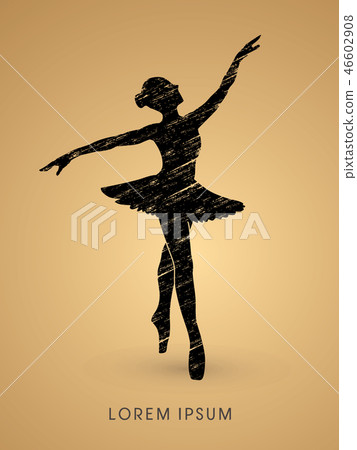 Ballet dance graphic vector. Ballet dance graphic vector. 46602908