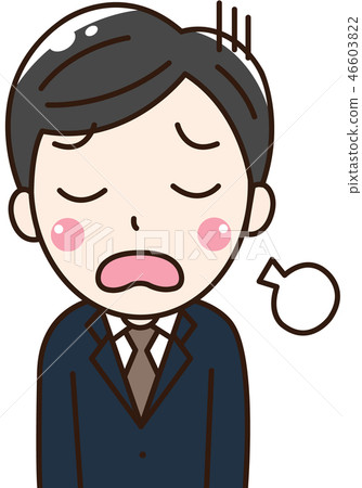 Male office worker office worker-trouble, irritability, troubled 46603822