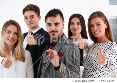 Teamwork business concept group people ok 46604386