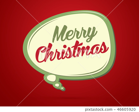 Merry Christmas text in balloons graphic vector. Merry Christmas text in balloons graphic vector. 46605920