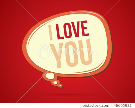 I love you text in balloons graphic vector. I love you text in balloons graphic vector. 46605921
