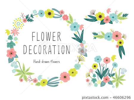 Flower various frame gentle color 46606296