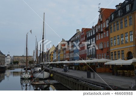 Morning landscape of Denmark, Copenhagen, Nyhavn 46608988