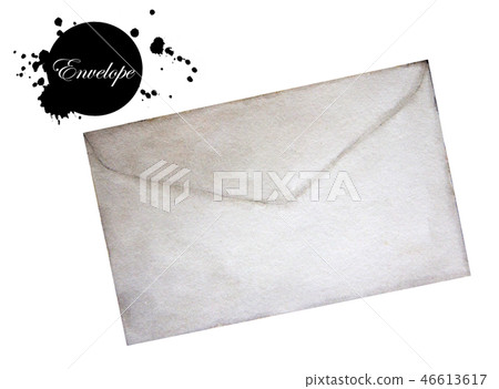Watercolor painting of envelope. Watercolor painting of envelope. 46613617