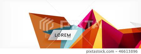 Science background. Abstract triangle pattern. Vector abstract geometric template Science background. Abstract triangle pattern. Vector abstract geometric template 46613896