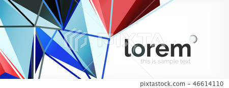 Modern geometric background. Poster template with polygonal elements Modern geometric background. Poster template with polygonal elements 46614110