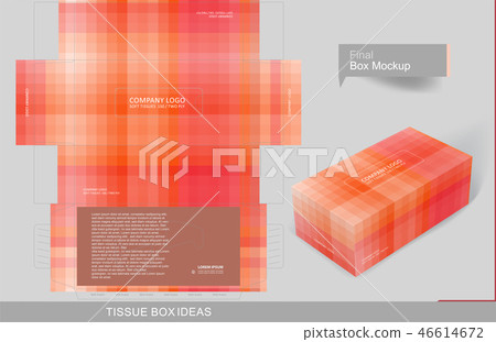 Tissue Box Template Concept Series Stock Illustration 46614672 Pixta