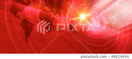 Graphical modern digital world banner concept 46614684