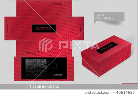 Tissue box template concept series  46614686