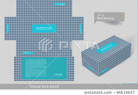 Tissue box template concept series 46614687