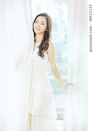 禮服，優雅，年輕的女人 46615115