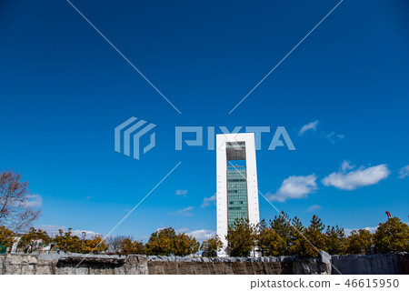 Port buildings seen from Mie Prefecture Yokkaichi Port Sakai Port Park 46615950