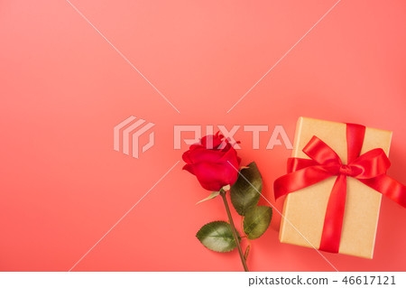 Valentine's Day White Valentine's Day Gift Ribbon Rose Pantone 2019 Representative color living coral 46617121