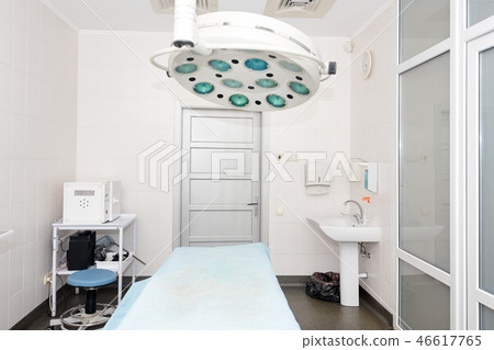 Equipment and medical devices in modern operating room. Surgical room modern equipment in the Equipment and medical devices in modern operating room. Surgical room modern equipment in the 46617765