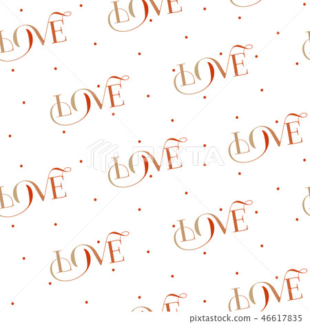 Abstract seamless heart pattern 46617835